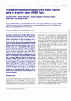 Research paper thumbnail of Frameshift mutation in the survival motor neuron gene in a severe case of SMA type I