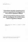 Research paper thumbnail of Características texturales y geoquímicas de la pirita en la mineralización intramagmática de Ni-Cu-PGE de Aguablanca (Badajoz)