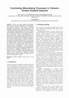 Research paper thumbnail of Contrasting Mineralizing Processes in Volcanic-HostedGraphite Deposits