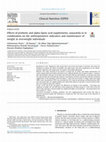 Research paper thumbnail of Effects of probiotic and alpha-lipoic acid supplements, separately or in combination on the anthropometric indicators and maintenance of weight in overweight individuals