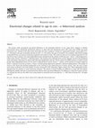 Research paper thumbnail of Emotional changes related to age in rats—a behavioral analysis