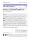 Research paper thumbnail of Autoantibodies directed against α1-adrenergic receptor and endothelin receptor A in patients with prostate cancer