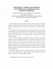 Research paper thumbnail of Especificación y análisis de una plataforma con facilidades para la implementación de sistemas de tiempo real