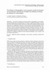 Research paper thumbnail of The influence of demographics, socio-economics, and the environment on the preferences and behavior of middle-class Muslims in forming the potential for a halal hospital