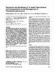 Research paper thumbnail of Sequential and simultaneous "in series" hemodialysis and hemoperfusion in the management of theophylline intoxication