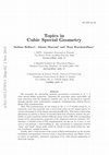 Research paper thumbnail of Topics in cubic special geometry