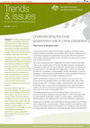 Research paper thumbnail of Understanding the Local Government Role in Crime Prevention