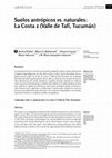 Research paper thumbnail of Anthropic soils vs. natural ones: La Costa 2 (Valle de Tafí, Tucumán)