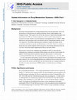 Research paper thumbnail of Update Information on Drug Metabolism Systems&amp;#x2014; 2009, Part I