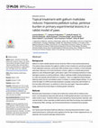 Research paper thumbnail of Topical treatment with gallium maltolate reduces Treponema pallidum subsp. pertenue burden in primary experimental lesions in a rabbit model of yaws