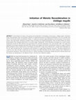 Research paper thumbnail of Initiation of Meiotic Recombination in <i>Ustilago maydis</i>