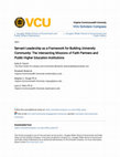 Research paper thumbnail of Servant Leadership as a Framework for Building University Community: The Intersecting Missions of Faith Partners and Public Higher Education Institutions