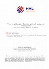 Research paper thumbnail of Vivre en philosophe : Exercices spirituels antiques et contemporains