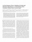 Research paper thumbnail of An Item Response Theory Modeling of Alcohol and Marijuana Dependences: A National Drug Abuse Treatment Clinical Trials Network Study