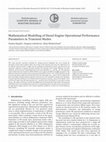 Research paper thumbnail of Mathematical Modelling of Diesel Engine Operational Performance Parameters in Transient Modes