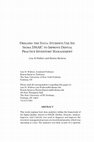 Research paper thumbnail of Drilling the Data: Students Use Six Sigma DMAIC to Improve Dental Practice Inventory Management