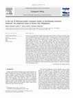 Research paper thumbnail of Is the use of informal public transport modes in developing countries habitual? An empirical study in Davao City, Philippines