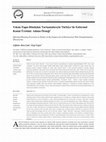 Research paper thumbnail of Yıkım-Tapu-Dönüşüm Tartışmalarıyla Türkiye’de Enformel Konut Üretimi: Adana Örneği