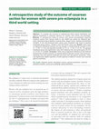 Research paper thumbnail of A retrospective study of the outcome of cesarean section for women with severe pre-eclampsia in a third world setting