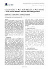 Research paper thumbnail of Characterisation of Rare Earth Elements in Waste Printed Circuit Boards (WPCBs) and their bioleaching potential