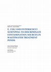 Research paper thumbnail of E. coli and enterococci subtyping to discriminate contamination sources in wastewater treatment ponds