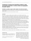 Research paper thumbnail of Comparison of enterococcal populations related to urban and hospital wastewater in various climatic and geographic European regions