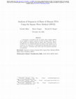 Research paper thumbnail of Analysis of Sequences of Bases of Human DNA Using the Square Wave Method (SWM