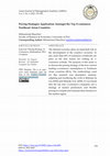 Research paper thumbnail of Pricing Strategies Application Amongst the Top E-commerce Southeast Asian Countries