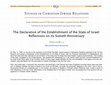 Research paper thumbnail of The Declaration of the Establishment of the State of Israel: Reflections on its Sixtieth Anniversary