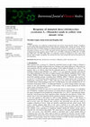 Research paper thumbnail of Response of mutated okra [Abelmoschus esculentus L. (Moench)] seeds to yellow vein mosaic virus