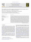 Research paper thumbnail of Foliar-applied urea at bloom improves early fruit growth and nitrogen status of spur leaves in pear trees, cv. Williams Bon Chretien