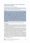 Research paper thumbnail of Influence of the magnesium content in apple leaves photosynthetic capacity