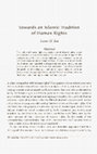 Research paper thumbnail of Towards an Islamic Tradition of Human Rights