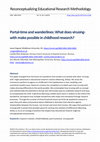 Research paper thumbnail of Portal-time and wanderlines: What does virusing-with make possible in childhood research?