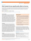 Research paper thumbnail of Non-market forces significantly affect oil prices