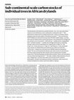 Research paper thumbnail of Sub-continental-scale carbon stocks of individual trees in African drylands