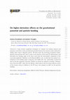 Research paper thumbnail of On higher-derivative effects on the gravitational potential and particle bending