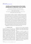 Research paper thumbnail of Stability and Transportation of Iron Oxide Nanoparticles in Subsurface Water and Soil