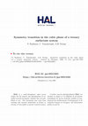 Research paper thumbnail of Symmetry transition in the cubic phase of a ternary surfactant system