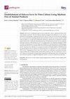 Research paper thumbnail of Establishment of Babesia bovis In Vitro Culture Using Medium Free of Animal Products