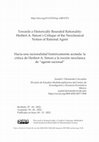 Research paper thumbnail of Hacia una racionalidad históricamente acotada: la crítica de Herbert A. Simon a la noción neoclásica de "agente racional"