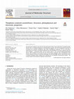 Research paper thumbnail of Thiophene-centered azomethines: Structure, photophysical and electronic properties