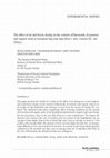 Research paper thumbnail of The effect of air and freeze drying on the content of flavonoids, beta-carotene and organic acids in European dog rose hips (Rosa L. sect. Caninae DC. em. Christ.)