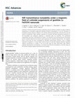 Research paper thumbnail of NIR transmittance tuneability under a magnetic field of colloidal suspensions of goethite (α-FeOOH) nanorods