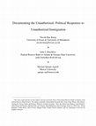 Research paper thumbnail of Documenting the unauthorized: Political responses to unauthorized immigration