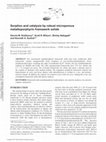 Research paper thumbnail of Sorption and catalysis by robust microporous metalloporphyrin framework solids