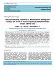 Research paper thumbnail of Neuroprotective potential of Aframomum melegueta extracts on brain of monosodium glutamate-treated wistar albino rats