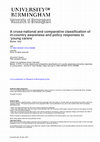 Research paper thumbnail of The 2021 cross-national and comparative classification of in-country awareness and policy responses to ‘young carers’