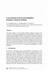 Research paper thumbnail of Conventional, Hybrid And SimplifiedBoundary Element Methods