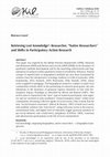 Research paper thumbnail of Retrieving Lost Knowledge: Researcher, “Native Researchers” and Shifts in Participatory Action Research